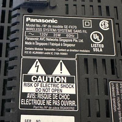 LOT 2L: Panasonic Blue Ray Disc Player w/ DVD Home Theater Sound System - Subwoofer & Speakers