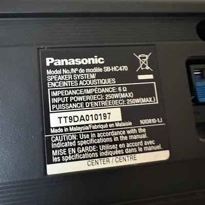 LOT 2L: Panasonic Blue Ray Disc Player w/ DVD Home Theater Sound System - Subwoofer & Speakers