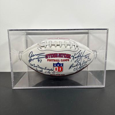 LOT 10L: Football Signed by Ray Isaac, Maxie Baughan, Jevon Kearse & More