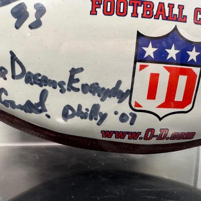 LOT 10L: Football Signed by Ray Isaac, Maxie Baughan, Jevon Kearse & More