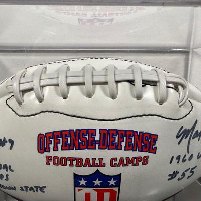 LOT 10L: Football Signed by Ray Isaac, Maxie Baughan, Jevon Kearse & More