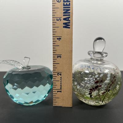 LOT 11L: Vintage Murano Art Glass Candy Dish, Signed Paper Weights & More