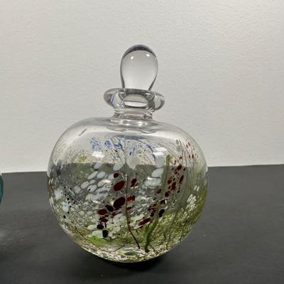 LOT 11L: Vintage Murano Art Glass Candy Dish, Signed Paper Weights & More