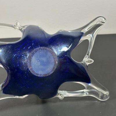 LOT 11L: Vintage Murano Art Glass Candy Dish, Signed Paper Weights & More