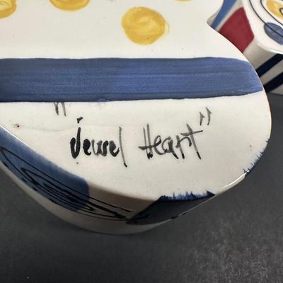 LOT 11L: Vintage Murano Art Glass Candy Dish, Signed Paper Weights & More