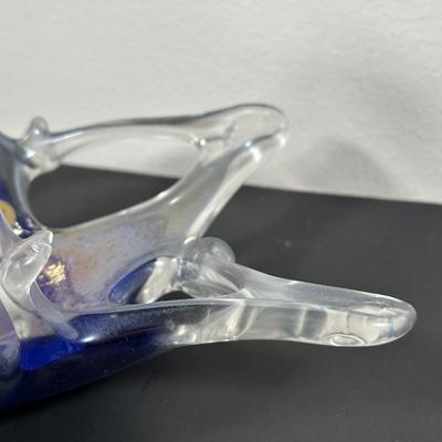 LOT 11L: Vintage Murano Art Glass Candy Dish, Signed Paper Weights & More