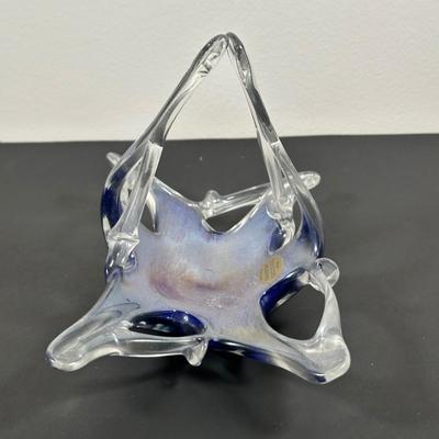 LOT 11L: Vintage Murano Art Glass Candy Dish, Signed Paper Weights & More