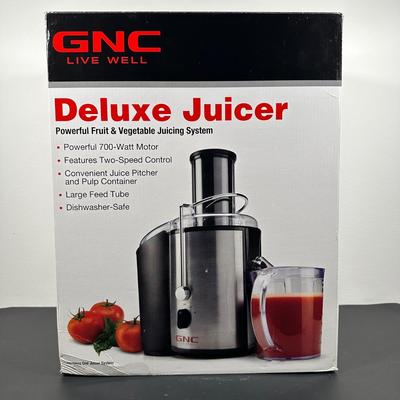 LOT 16L: GNC Deluxe Juicer, Ziplock Vacuum Sealer & More
