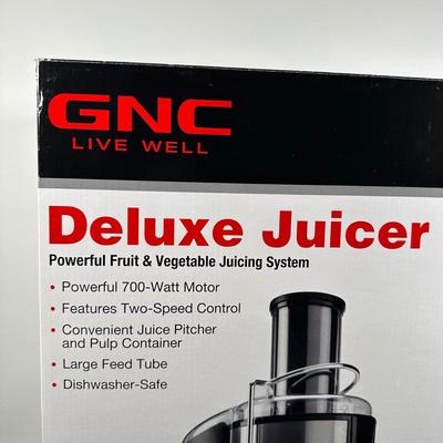 LOT 16L: GNC Deluxe Juicer, Ziplock Vacuum Sealer & More