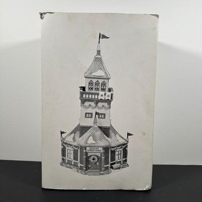 LOT 17L: Four Department 56 The Heritage Village Collection North Pole Series Porcelain Houses