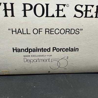 LOT 17L: Four Department 56 The Heritage Village Collection North Pole Series Porcelain Houses