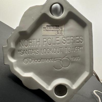 LOT 17L: Four Department 56 The Heritage Village Collection North Pole Series Porcelain Houses