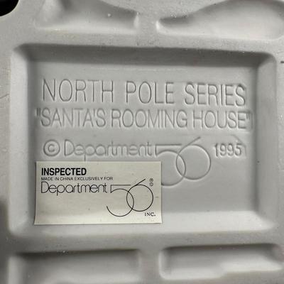 LOT 17L: Four Department 56 The Heritage Village Collection North Pole Series Porcelain Houses