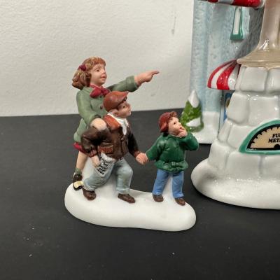 LOT 18L: Department 56 The Heritage Village Collection North Pole Series Porcelain Houses