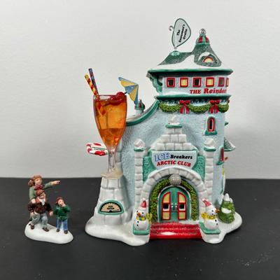 LOT 18L: Department 56 The Heritage Village Collection North Pole Series Porcelain Houses