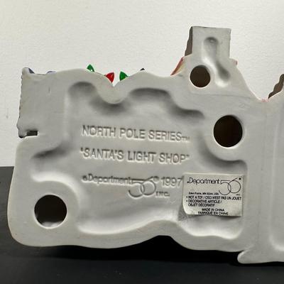 LOT 18L: Department 56 The Heritage Village Collection North Pole Series Porcelain Houses