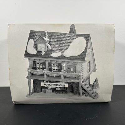 LOT 18L: Department 56 The Heritage Village Collection North Pole Series Porcelain Houses