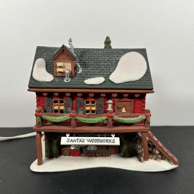 LOT 18L: Department 56 The Heritage Village Collection North Pole Series Porcelain Houses