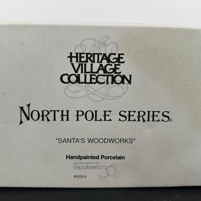 LOT 18L: Department 56 The Heritage Village Collection North Pole Series Porcelain Houses