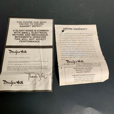 LOT 20 L: "Animated & Illuminated Deluxe Special People" by Design Arts, "Rock Santa" Edition #1, & 1990...