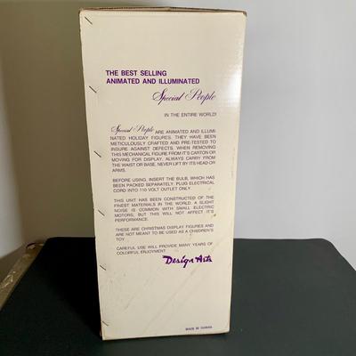 LOT 20 L: "Animated & Illuminated Deluxe Special People" by Design Arts, "Rock Santa" Edition #1, & 1990...