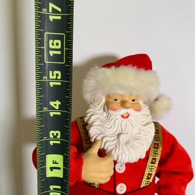 LOT 20 L: "Animated & Illuminated Deluxe Special People" by Design Arts, "Rock Santa" Edition #1, & 1990...