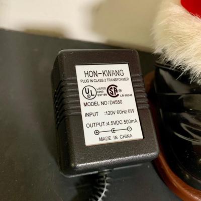 LOT 20 L: "Animated & Illuminated Deluxe Special People" by Design Arts, "Rock Santa" Edition #1, & 1990...