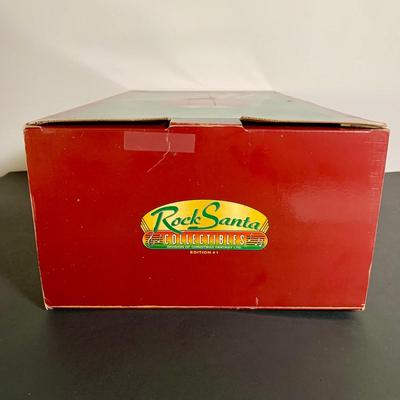 LOT 20 L: "Animated & Illuminated Deluxe Special People" by Design Arts, "Rock Santa" Edition #1, & 1990...