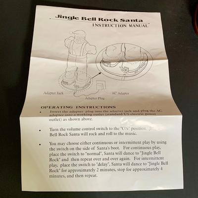 LOT 20 L: "Animated & Illuminated Deluxe Special People" by Design Arts, "Rock Santa" Edition #1, & 1990...