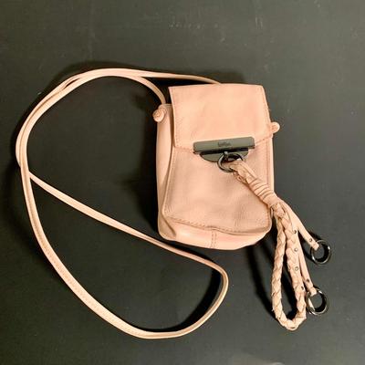 LOT 22 L: Valentina Italian Leather Card Wallet, Koba Pink Leather Cross Body Phone Bag, & Vince Camuto Canary Yellow Pebbled Leather...