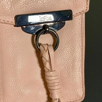 LOT 22 L: Valentina Italian Leather Card Wallet, Koba Pink Leather Cross Body Phone Bag, & Vince Camuto Canary Yellow Pebbled Leather...