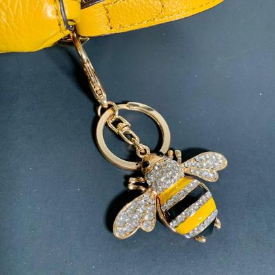 LOT 22 L: Valentina Italian Leather Card Wallet, Koba Pink Leather Cross Body Phone Bag, & Vince Camuto Canary Yellow Pebbled Leather...