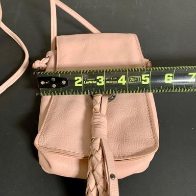 LOT 22 L: Valentina Italian Leather Card Wallet, Koba Pink Leather Cross Body Phone Bag, & Vince Camuto Canary Yellow Pebbled Leather...