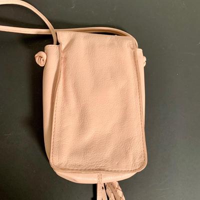 LOT 22 L: Valentina Italian Leather Card Wallet, Koba Pink Leather Cross Body Phone Bag, & Vince Camuto Canary Yellow Pebbled Leather...