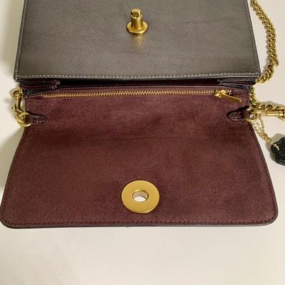 LOT 24 L: Coach Black Sunglasses "Molly" S470 & Marlow Turnlock Chain Crossbody Bag