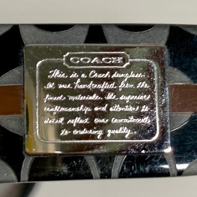 LOT 24 L: Coach Black Sunglasses "Molly" S470 & Marlow Turnlock Chain Crossbody Bag