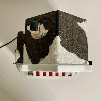 LOT 25 L: St. Nicholas Square Illuminated 2009 "Ryan's Bicycle Shop", 2010 "The Coffee Grounds", Department 56...