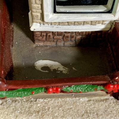 LOT 25 L: St. Nicholas Square Illuminated 2009 "Ryan's Bicycle Shop", 2010 "The Coffee Grounds", Department 56...