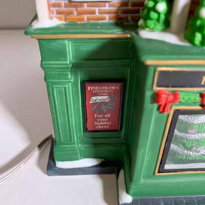 LOT 26 L: Department 56 2005 Christmas In The City Series "Visiting Santa At Finestrom"