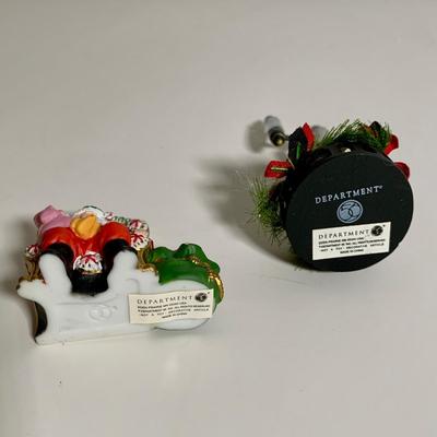 LOT 26 L: Department 56 2005 Christmas In The City Series "Visiting Santa At Finestrom"