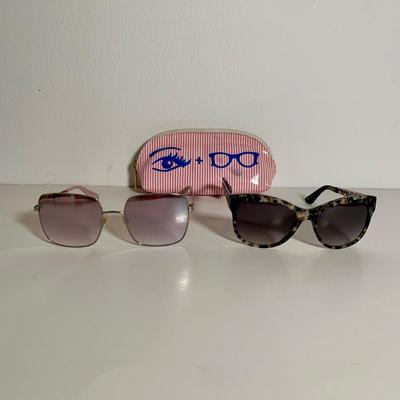 LOT 27 L: Kate Spade "Harlee" Pink Sunglasses, INC Black Bead Bag, NWT Indigo Soul Silver Bag, & More