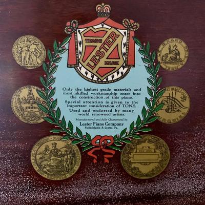 LOT 28 F: Lester Piano w/ Bench