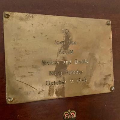 LOT 28 F: Lester Piano w/ Bench