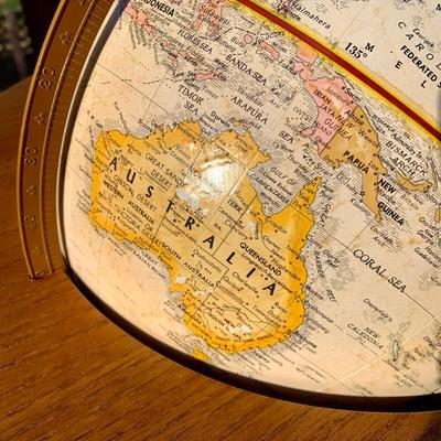 LOT 29 L: Globemaster World Globe w/ Wooden Stand