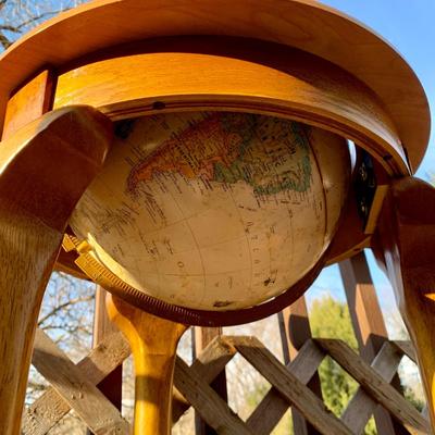 LOT 29 L: Globemaster World Globe w/ Wooden Stand