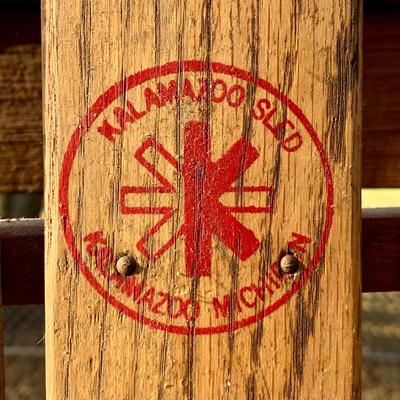 LOT 32 L: Vintage Wooden Kalamazoo Champion F-47 Sled