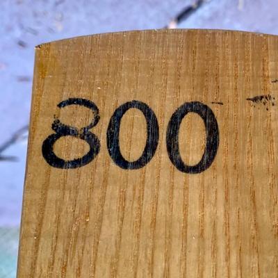 LOT 33 L: Vintage Paris Sno-Flake Wooden Children's Sled w/ Aluminium Handle