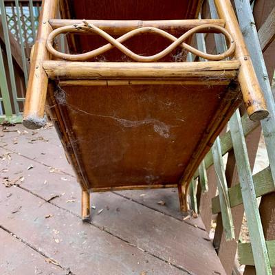 LOT 34 L: Pier 1 Aberdeen Collection Rattan 4 Tier Shelf