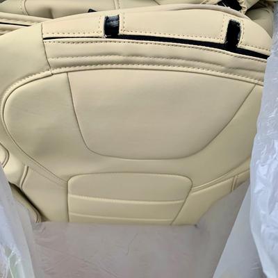 LOT 36 L: Tesla Model 3 Full Surround Seat Covers Light Tan (Never Used)