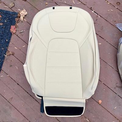 LOT 36 L: Tesla Model 3 Full Surround Seat Covers Light Tan (Never Used)